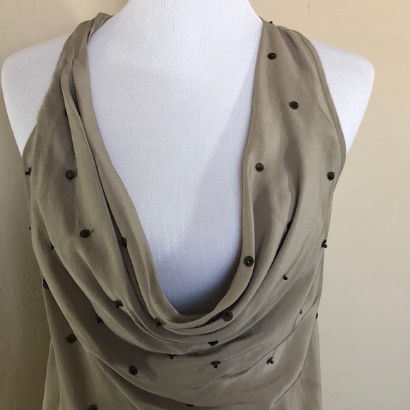 MM Couture Tops - •MM Couture beaded silk tank/ tunic• Size M NWOT